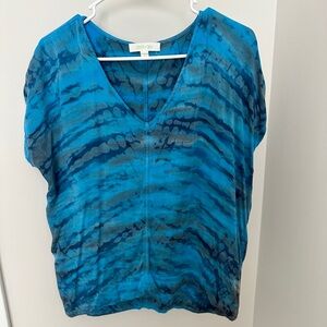 River + Sky Blue Tie-Dye Women's Top EUC